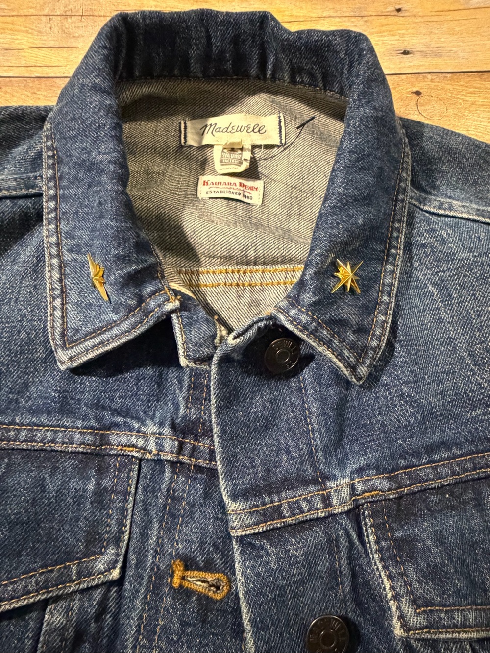 Madewell x Kaihara Boxy Jean Jacket NS177 Karney Wash Medium - Customized - Picture 3 of 6
